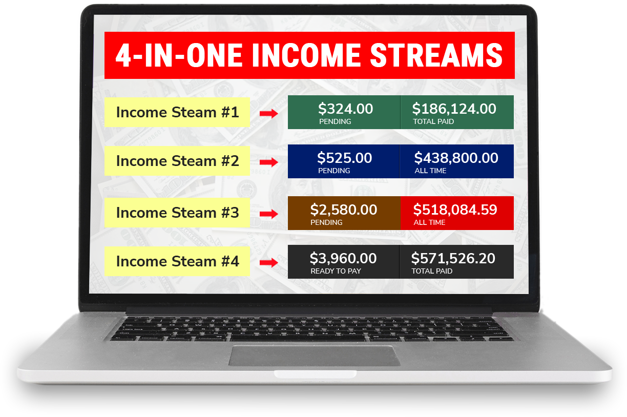 4 Different Income Streams!