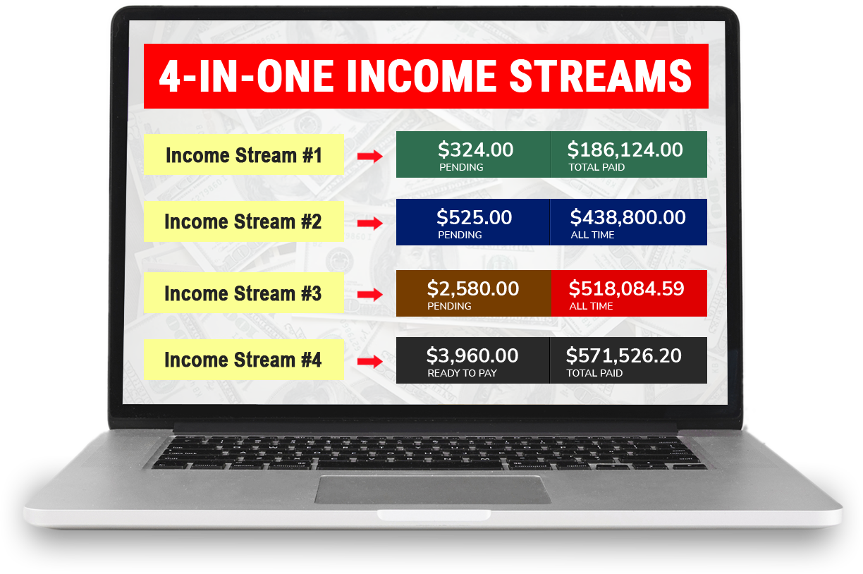 4 Different Income Streams!